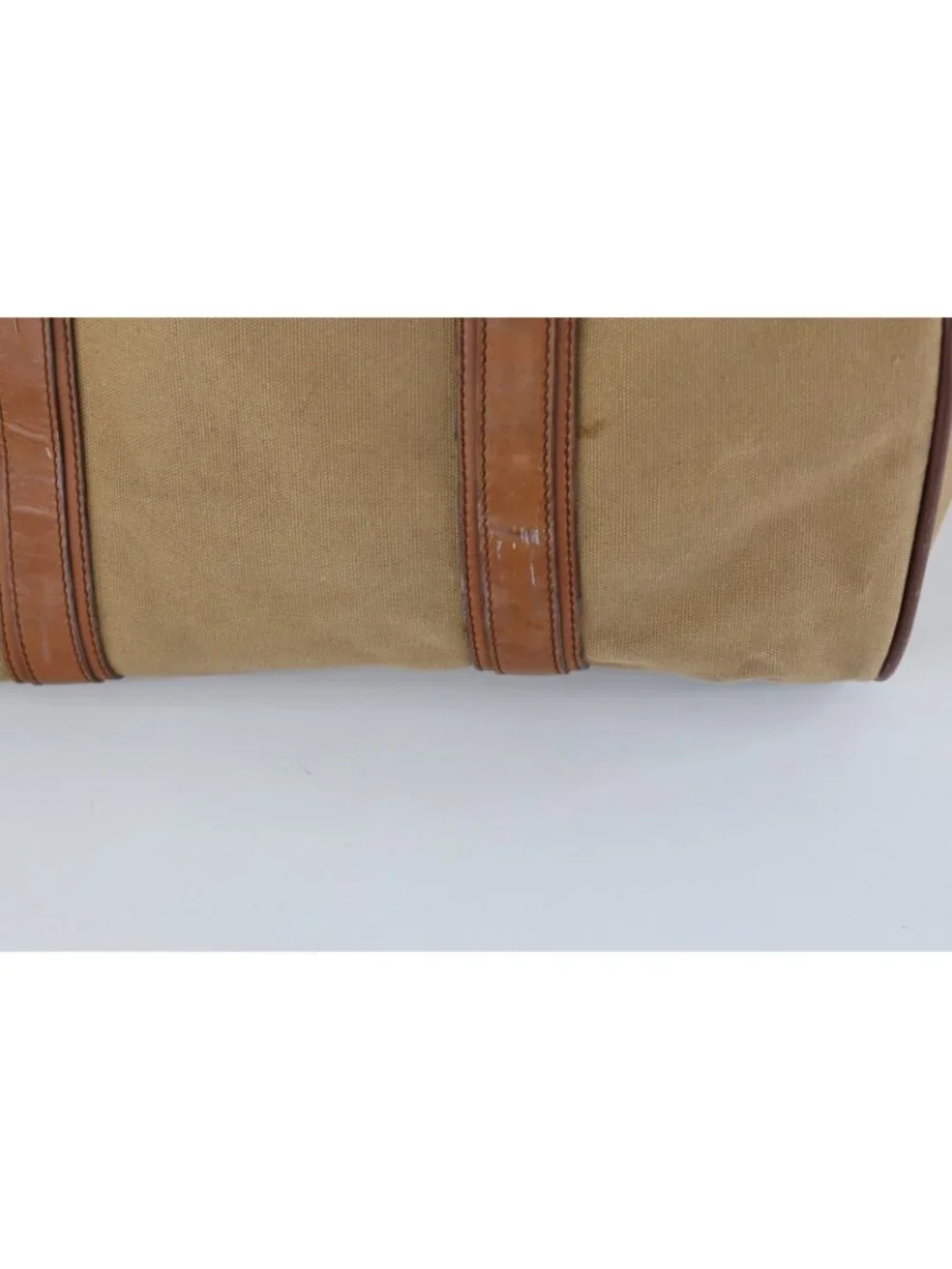 Vintage 90s Streetwear Distressed Canvas Leather Handled Pull Open Doctors Bag